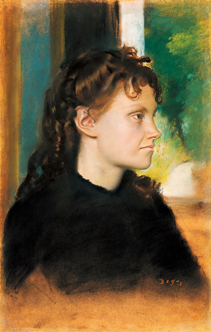  埃德加·德加 Edgar Degas—— 女子肖像 伊芙·莫里斯特